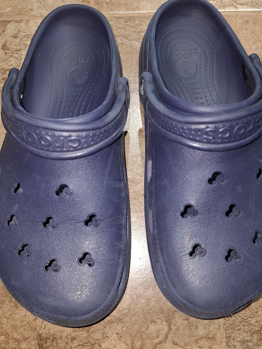 CROCS Navy, Black, Brown Casual Slip-On Shoes. 3 Pairs! - Picture 3 of 17